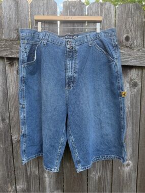 Nautica Y2K Men's Cargo Denim Baggy Shorts Jorts
